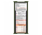 WhiteCoat Clipboard® Trifold - Army Green Respiratory Therapy Edition